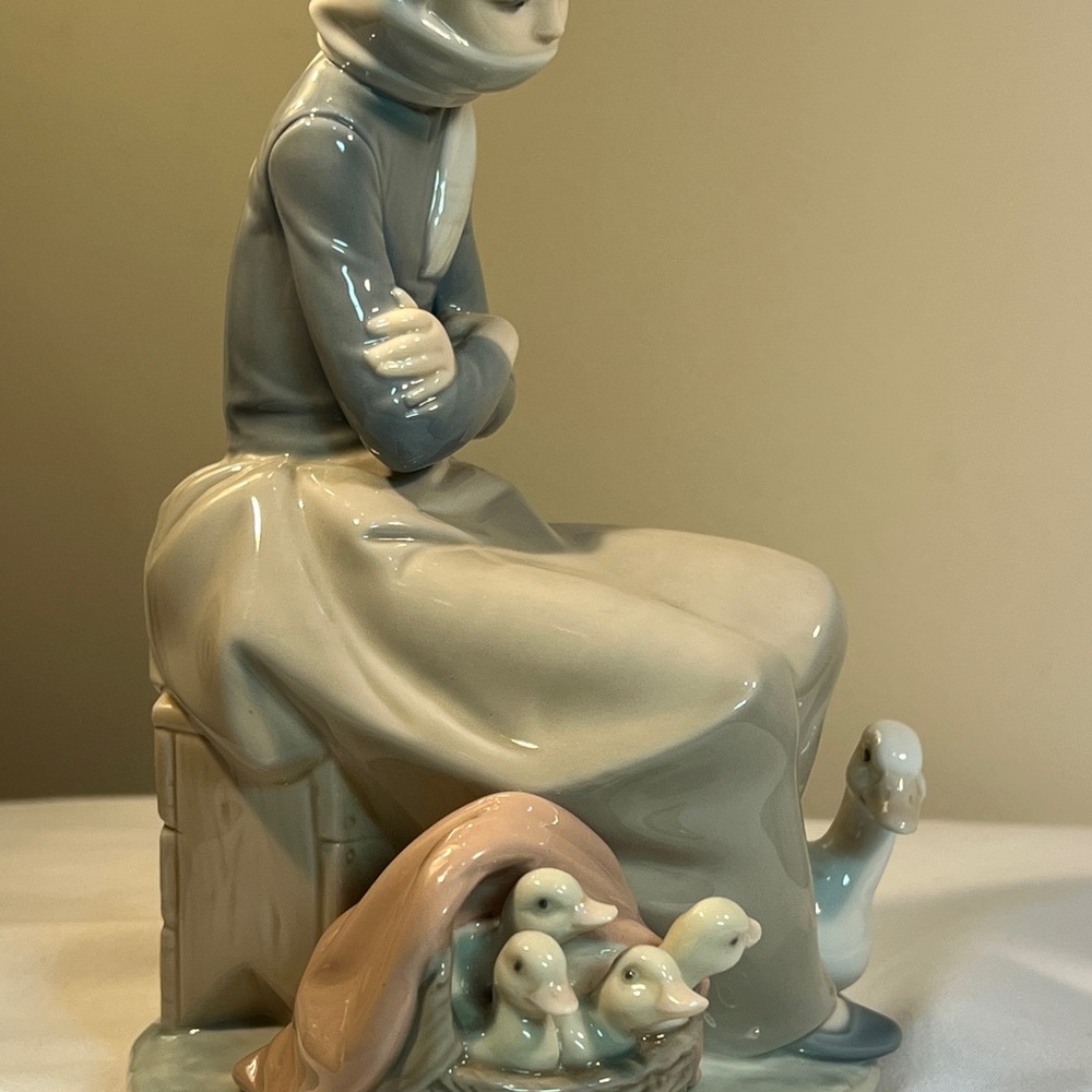 Lladró Hand Made in Spain Porcelain Figurine Girl with Geese Early Mold 544 - Picture 4 of 7